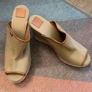 “Tori Burch” mule espadrilles. Size 41. Gently worn a few times. Size 41.